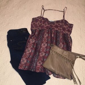 Maurices Sheer Printed Tank 🖤